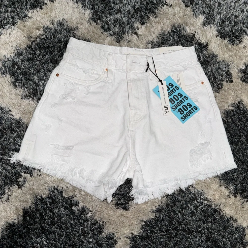 Fashion Nova- Distressed Shorts - Picture 2 of 4